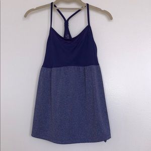 Purple champion workout top w built in cami